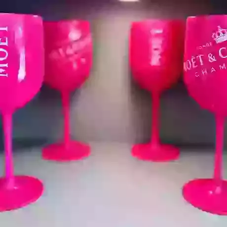 Pink  glasses (set of x4)